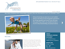 Tablet Screenshot of chiropractic-constable.com